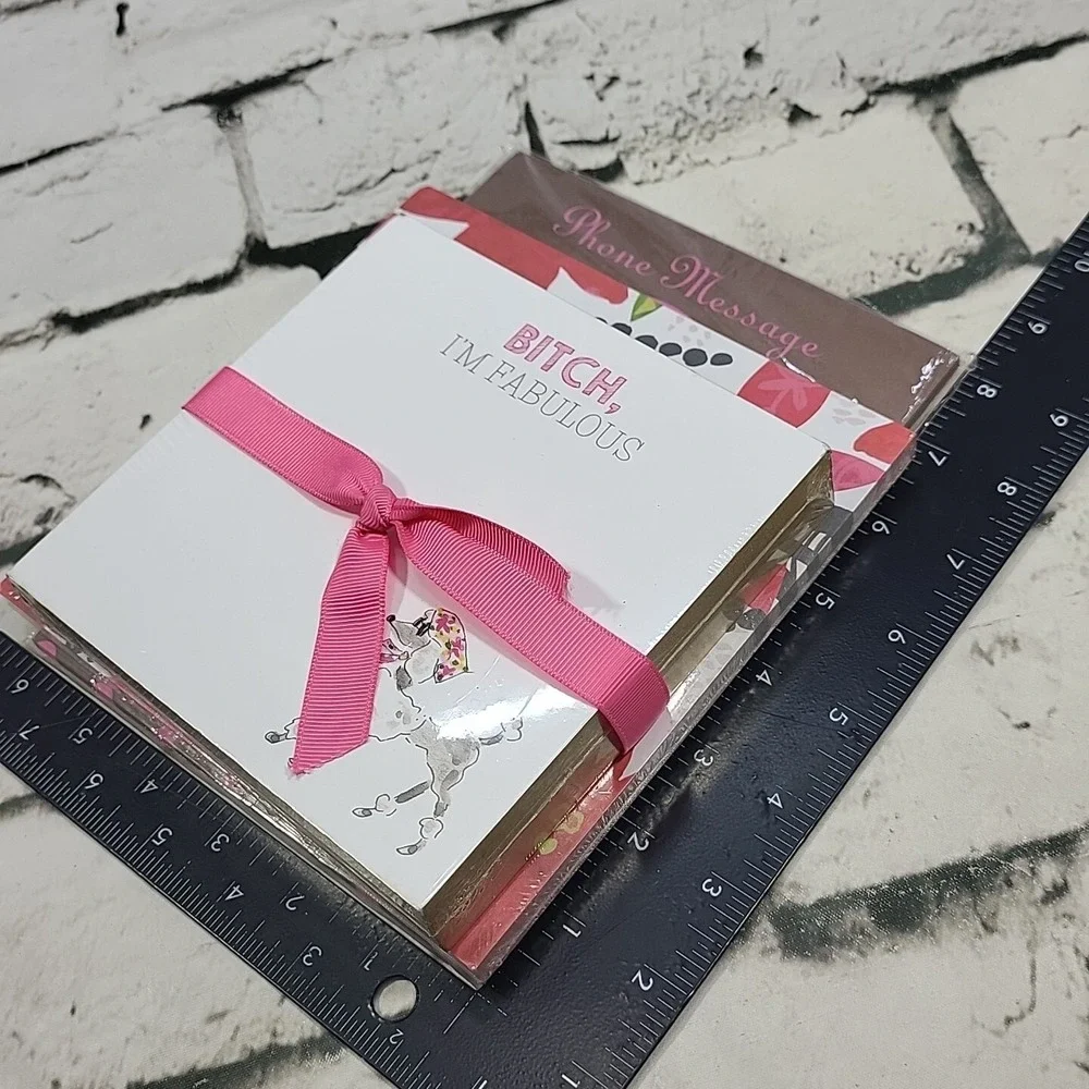 Note Pads List Pads Lot Of 3 Phone Messages Card Stock Paper I'm Fabulous Sealed